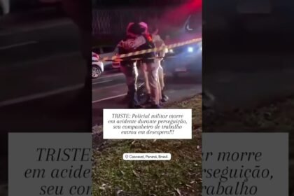 TRISTE: POLICIAL MILITAR MORRE DURANTE PERSEGUIÇÃO EM CASCAVEL TRISTE: POLICIAL MILITAR MORRE DURANTE PERSEGUIÇÃO EM CASCAVEL