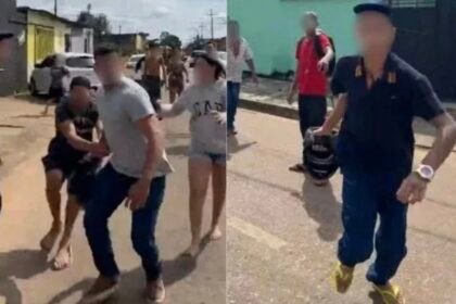 Repórter apanha ao vivo durante cobertura de acidente com morte